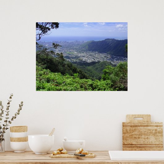 マノアバレー、オアフ、ハワイ ポスター (キッチン)