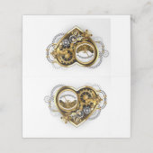 マノメーター付きのスチームパンクハート プレイスカード (外部開封)