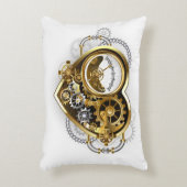マノメーター付きスチームパンクハート アクセントクッション (正面(垂直))