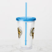 マノメーター付きスチームパンクハート アクリルタンブラー (右)