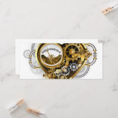 マノメーター付きスチームパンクハート カード (正面/裏面インサイチュ)