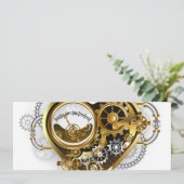 マノメーター付きスチームパンクハート カード (スタンド正面)