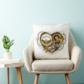 マノメーター付きスチームパンクハート クッション (椅子)
