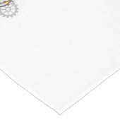 マノメーター付きスチームパンクハート ショートテーブルランナー (コーナー)