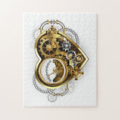 マノメーター付きスチームパンクハート ジグソーパズル (縦)