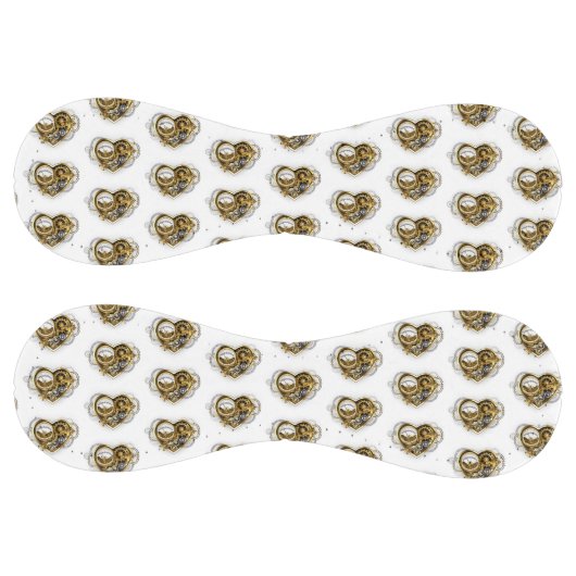 マノメーター付きスチームパンクハート ソフトボール (パネル)