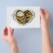 マノメーター付きスチームパンクハート チラシ (ハンドル)