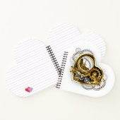 マノメーター付きスチームパンクハート ノートブック (内部)