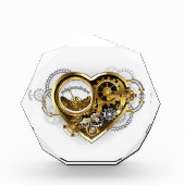 マノメーター付きスチームパンクハート フォトブロック (正面)