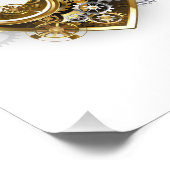 マノメーター付きスチームパンクハート フォトプリント            (角)