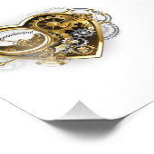 マノメーター付きスチームパンクハート フォトプリント            (角)