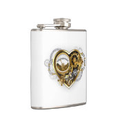 マノメーター付きスチームパンクハート フラスク (右)