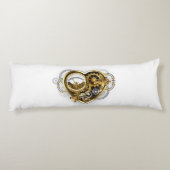 マノメーター付きスチームパンクハート ボディピロー (裏面)