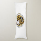 マノメーター付きスチームパンクハート ボディピロー (正面縦)