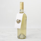 マノメーター付きスチームパンクハート ボトルネックタグ (アングル)