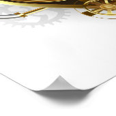 マノメーター付きスチームパンクハート ポスター (角)