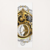 マノメーター付きスチームパンクハート ヨガマット (正面)