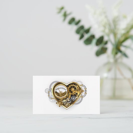 マノメーター付きスチームパンクハート ロイヤリティカード (スタンド正面)