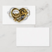 マノメーター付きスチームパンクハート 名刺 (正面/裏面)