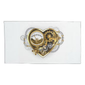 マノメーター付きスチームパンクハート 枕カバー (裏面-右)