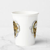 マノメーター付きスチームパンクハート 紙コップ (右)