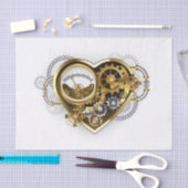 マノメーター付きスチームパンクハート 薄葉紙 (クラフト)