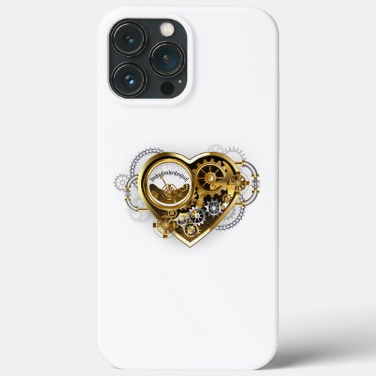 マノメーター付きスチームパンクハート Case-Mate iPhoneケース (裏面)