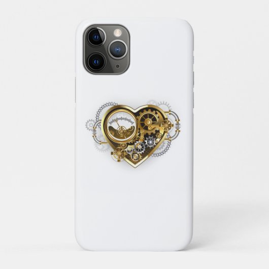 マノメーター付きスチームパンクハート Case-Mate iPhoneケース (裏)