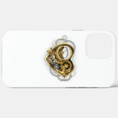 マノメーター付きスチームパンクハート Case-Mate iPhoneケース (裏面 (横))