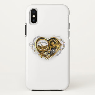 マノメーター付きスチームパンクハート iPhone XSケース