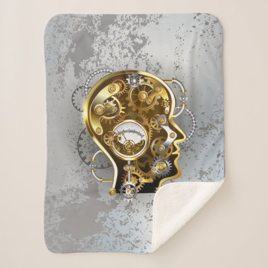 マノメーター付きスチームパンクヘッド シェルパブランケット (正面)