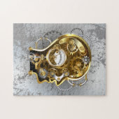 マノメーター付きスチームパンクヘッド ジグソーパズル (横)