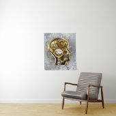 マノメーター付きスチームパンクヘッド タペストリー (インサイチュ)