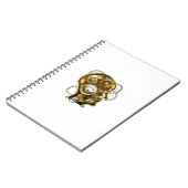 マノメーター付きスチームパンクヘッド ノートブック (左側)