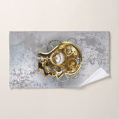 マノメーター付きスチームパンクヘッド ハンドタオル (ハンドタオル)