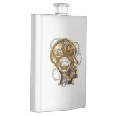 マノメーター付きスチームパンクヘッド フラスク (右)