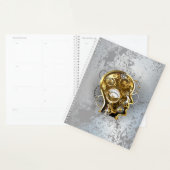 マノメーター付きスチームパンクヘッド プランナー手帳 (ディスプレー)