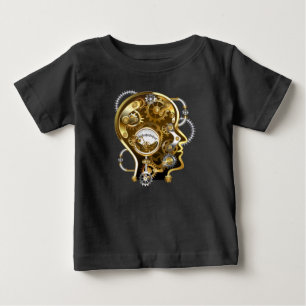 マノメーター付きスチームパンクヘッド ベビーTシャツ