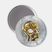 マノメーター付きスチームパンクヘッド マグネット (正面/裏面)