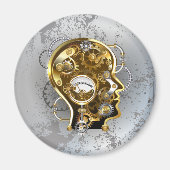 マノメーター付きスチームパンクヘッド マグネット (正面)