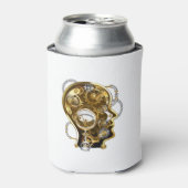 マノメーター付きスチームパンクヘッド 缶クーラー (缶正面)