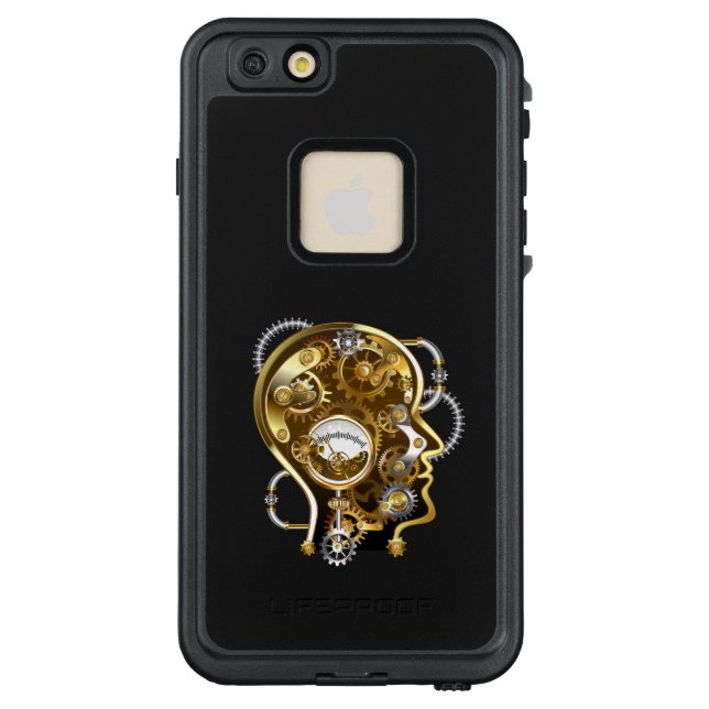 マノメーター付きスチームパンクヘッド LifeProof iPhoneケース (裏面)