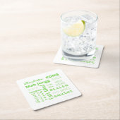 マハイ紙コースターイングリーン スクエアペーパーコースター (インサイチュ)