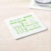 マハイ紙コースターイングリーン スクエアペーパーコースター (アングル)