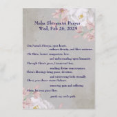 マハシバラトリ祈りの言葉カード2025 エンクロージャーカード (裏面)