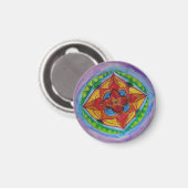 マハダラ小型3.2 Cm丸磁石 マグネット (正面/裏面)