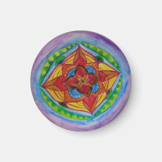 マハダラ小型3.2 Cm丸磁石 マグネット (正面)