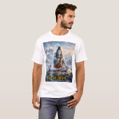 マハデフ精神エネルギーアートTシャツ Tシャツ (正面フル)