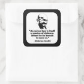 マハトマガンジステッカー スクエアシール (バッグ)