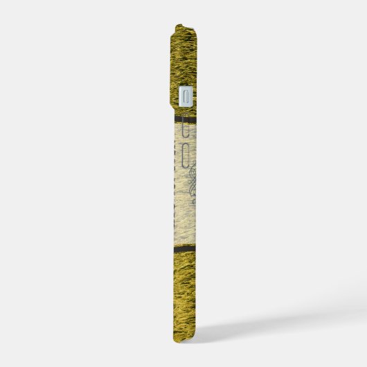 マハトマガンジー感動的引用文「ライブ」 iPhone 15ケース (左側面)